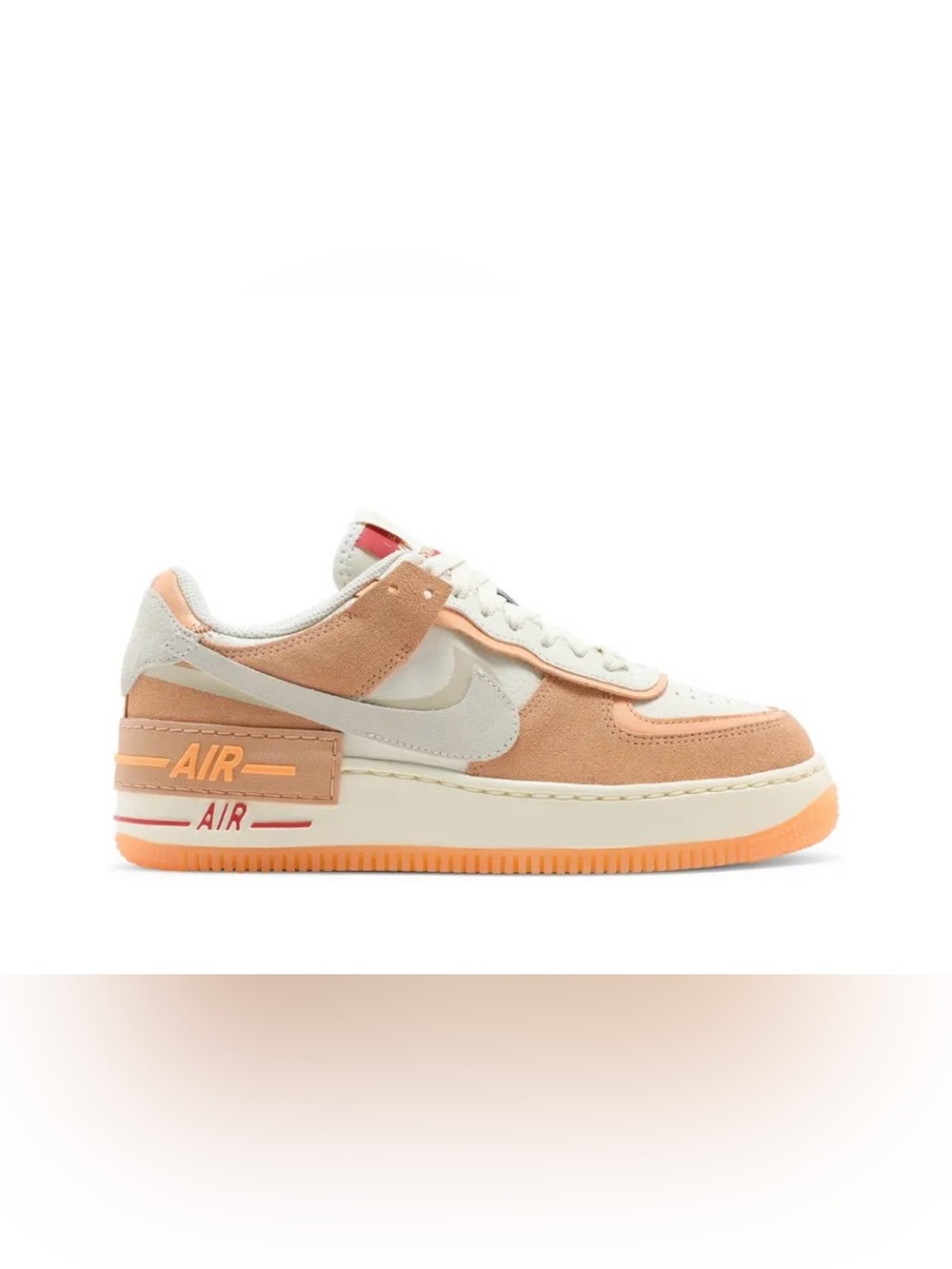 Nike Air Force 1 Shadow (Women’s) White Bright Ceramic / Dark Russet 10
